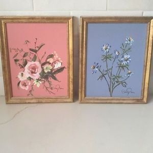 Framed Canvas. Set of 2